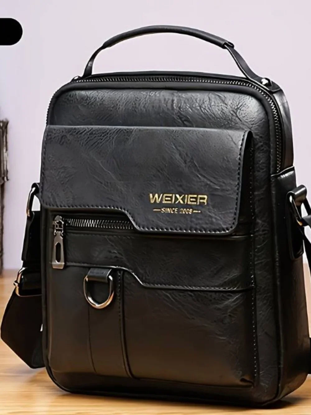 Genuine Leather Backpack Vintage Large Capacity Crossbody Multiple Pockets